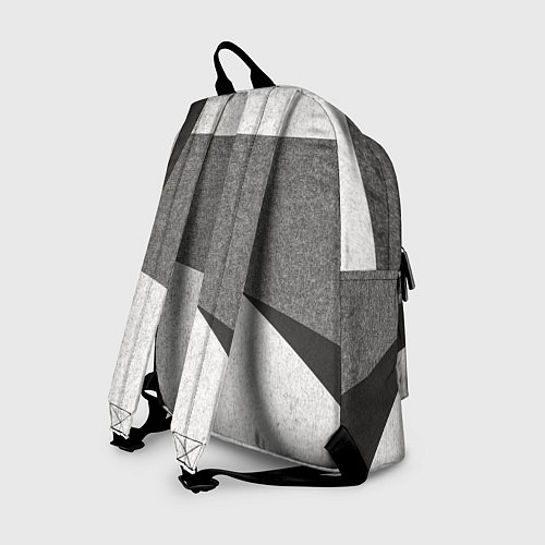 Рюкзак Белые и серые полосы на поверхности с блёстками / 3D-принт – фото 2