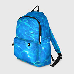 Рюкзак Абстрактные волны бассейна - текстура, цвет: 3D-принт
