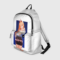 Рюкзак Человек-бензопила Пауэр и котик, цвет: 3D-принт