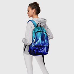 Рюкзак Огненный неоновый градиент, цвет: 3D-принт — фото 2