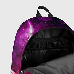 Рюкзак Фиолетовые неоновые блики, цвет: 3D-принт — фото 2