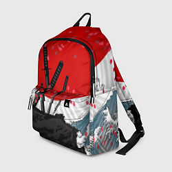 Рюкзак Солнце, волны и катаны, цвет: 3D-принт