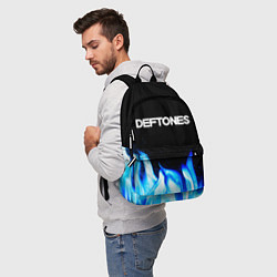 Рюкзак Deftones blue fire, цвет: 3D-принт — фото 2