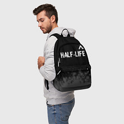 Рюкзак Half-Life glitch на темном фоне: символ сверху, цвет: 3D-принт — фото 2