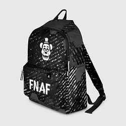 Рюкзак FNAF glitch на темном фоне: символ, надпись, цвет: 3D-принт