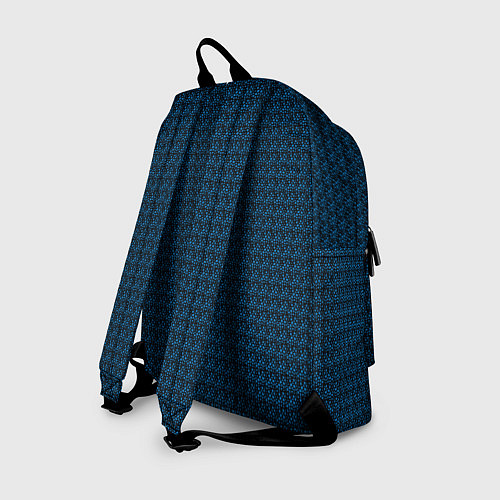 Рюкзак Текстура Серьёзный сине-чёрный / 3D-принт – фото 2