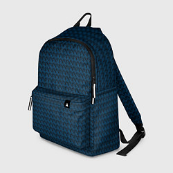 Рюкзак Текстура Серьёзный сине-чёрный, цвет: 3D-принт