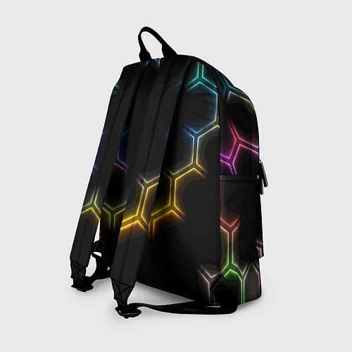 Рюкзак Mercedes - neon pattern / 3D-принт – фото 2