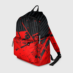 Рюкзак Красные брызги на черном фоне