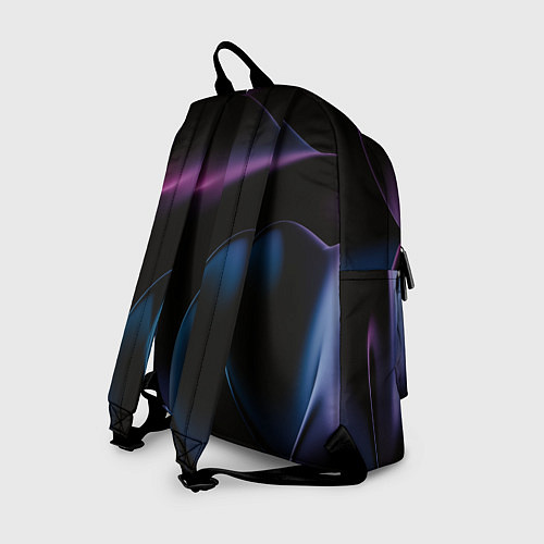 Рюкзак Абстрактные фиолетовые волны / 3D-принт – фото 2