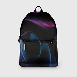 Рюкзак Абстрактные фиолетовые волны, цвет: 3D-принт — фото 2