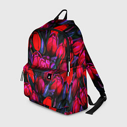 Рюкзак Тюльпаны - поле красных цветов, цвет: 3D-принт