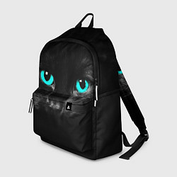 Рюкзак Чёрный кот с бирюзовыми глазами