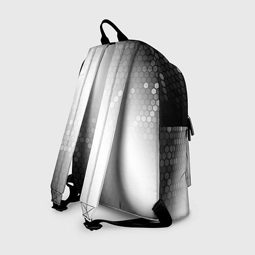 Рюкзак Doom glitch на светлом фоне: символ, надпись / 3D-принт – фото 2