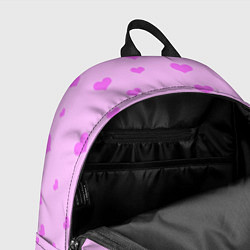 Рюкзак Сердечки розовые абстракция, цвет: 3D-принт — фото 2