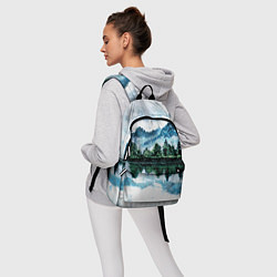 Рюкзак Горный пейзаж акварелью, цвет: 3D-принт — фото 2