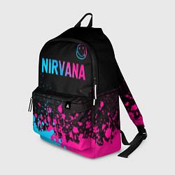 Рюкзак Nirvana - neon gradient: символ сверху, цвет: 3D-принт