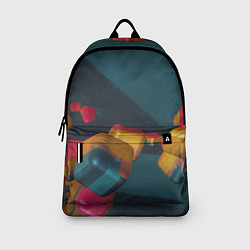 Рюкзак Множество абстрактных кубиков, цвет: 3D-принт — фото 2