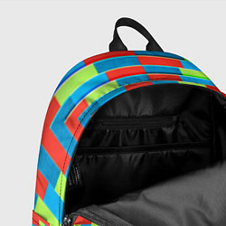 Рюкзак Разноцветный туннель - оптическая иллюзия, цвет: 3D-принт — фото 2