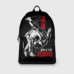 Рюкзак Бросок дзюдо на черном фоне, цвет: 3D-принт — фото 2