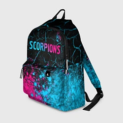 Рюкзак Scorpions - neon gradient: символ сверху, цвет: 3D-принт