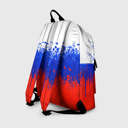 Рюкзак Флаг России с горизонтальными подтёками / 3D-принт – фото 2