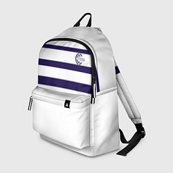 Рюкзак FIRM белая с синими полосами, цвет: 3D-принт