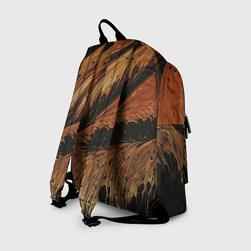 Рюкзак Тёмно-оранжевые краски / 3D-принт – фото 2