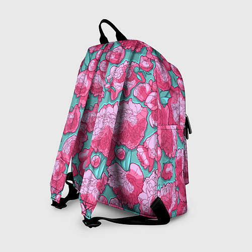 Рюкзак Пышные цветы - пионы / 3D-принт – фото 2