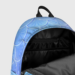 Рюкзак Голубая чешуя русалки - паттерн, цвет: 3D-принт — фото 2