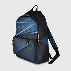 Рюкзак Тёмные геометрические линии и фигуры, цвет: 3D-принт