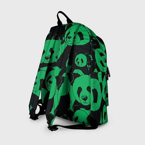 Рюкзак Panda green pattern / 3D-принт – фото 2