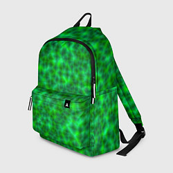 Рюкзак Абстрактные зелёные волны - текстура, цвет: 3D-принт