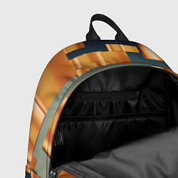 Рюкзак Золотые геометрические слитки, цвет: 3D-принт — фото 2