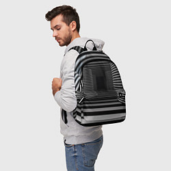 Рюкзак Коридор - оптическая иллюзия, цвет: 3D-принт — фото 2