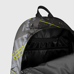 Рюкзак Серо-зеленая абстракция, цвет: 3D-принт — фото 2