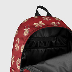 Рюкзак Новогоднее настроение: красно-молочный, цвет: 3D-принт — фото 2