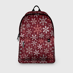 Рюкзак Новогодний узор из снежинок, цвет: 3D-принт — фото 2