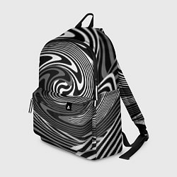 Рюкзак Black and white abstract pattern, цвет: 3D-принт