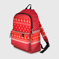 Рюкзак Праздничный красный свитер, цвет: 3D-принт