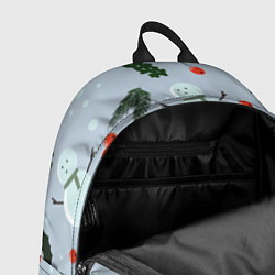 Рюкзак Снеговики и ягодки, цвет: 3D-принт — фото 2