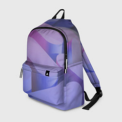 Рюкзак Абстрактные фиолетовые прямоугольники со скругленн, цвет: 3D-принт