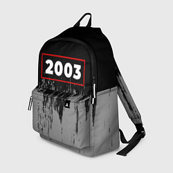 Рюкзак 2003 - в красной рамке на темном, цвет: 3D-принт