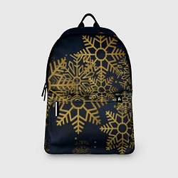 Рюкзак Золотые снежинки, цвет: 3D-принт — фото 2