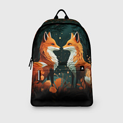Рюкзак Две лисоньки в стиле Folk Art, цвет: 3D-принт — фото 2