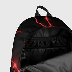 Рюкзак Красные неоновые трещины, цвет: 3D-принт — фото 2
