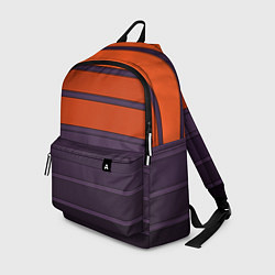 Рюкзак Полосатый фиолетово-оранжевый узор