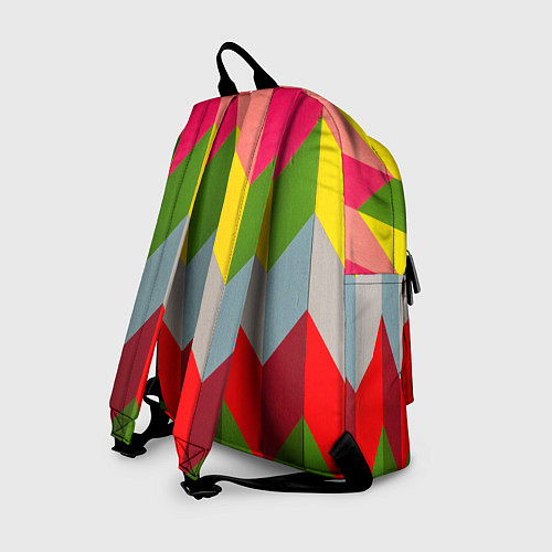Рюкзак Разноцветный ромбический абстрактный паттерн / 3D-принт – фото 2