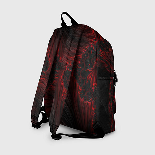 Рюкзак Красно - черные текстуры / 3D-принт – фото 2