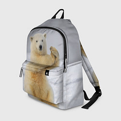 Рюкзак Белый медведь разминается, цвет: 3D-принт